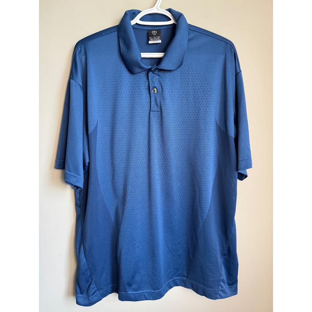Nike Golf Dri-FIT Blue Short Sleeve Polo Shirt XL Gorpcore Sporty Athleisure